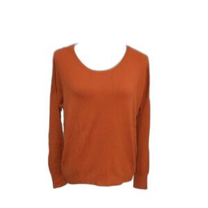Olivaceous Sweater Women’s Size Medium Burnt Orange Long Sleeve Zipper Back